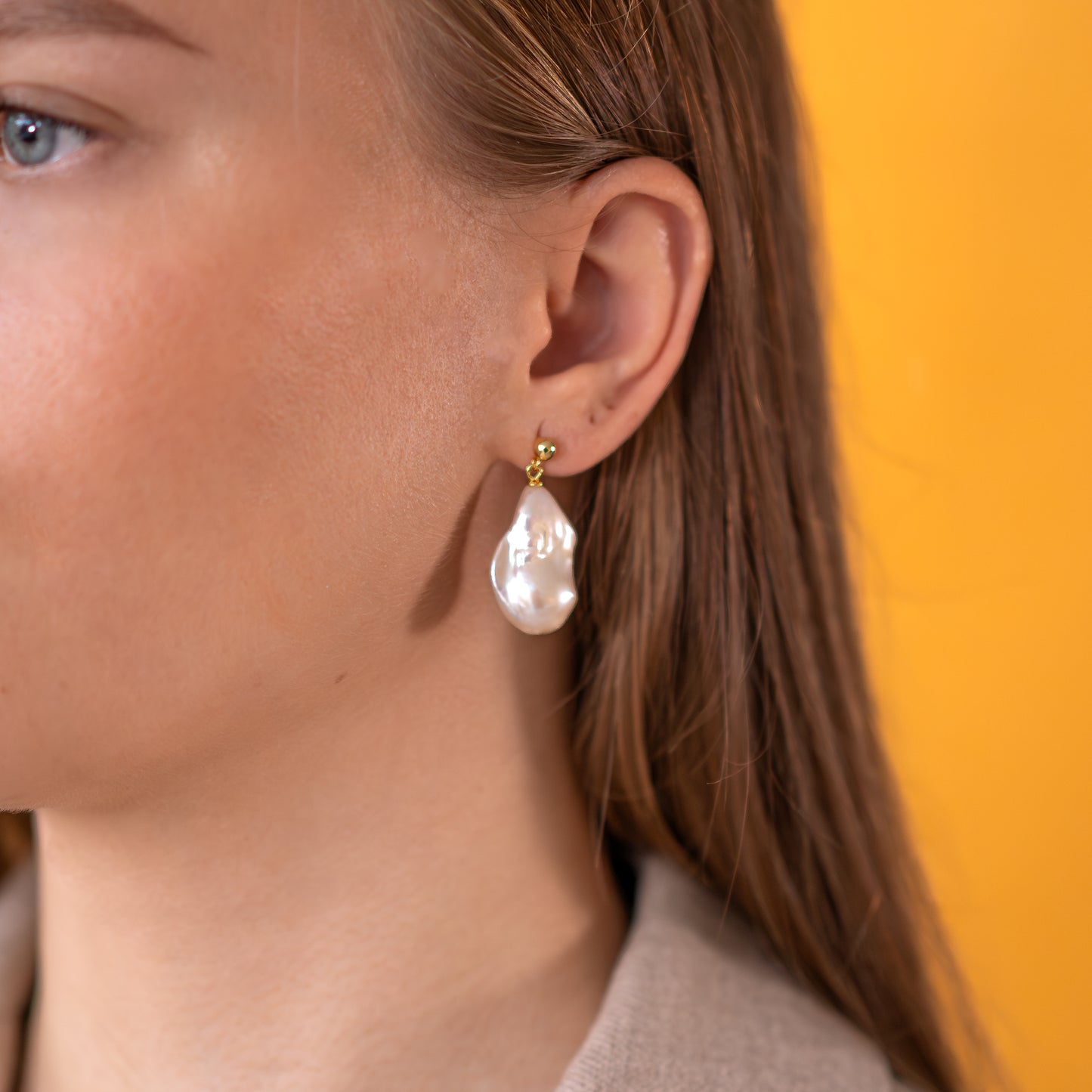 Baroque Pearl Earrings - BOLD - Signature Baroque Drop